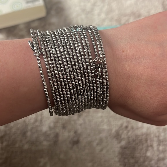 Stella & Dot Bardot Spiral Bangle- Silver - Picture 3 of 4